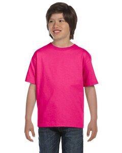 DryBlend™ 50/50 Youth T-Shirt - Heliconia