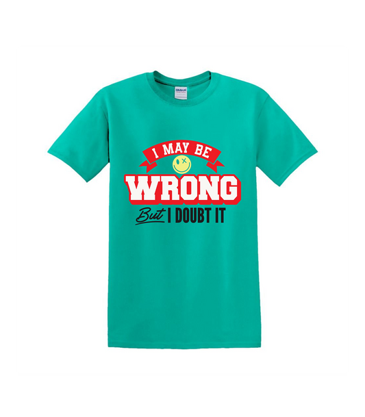 I may be wrong