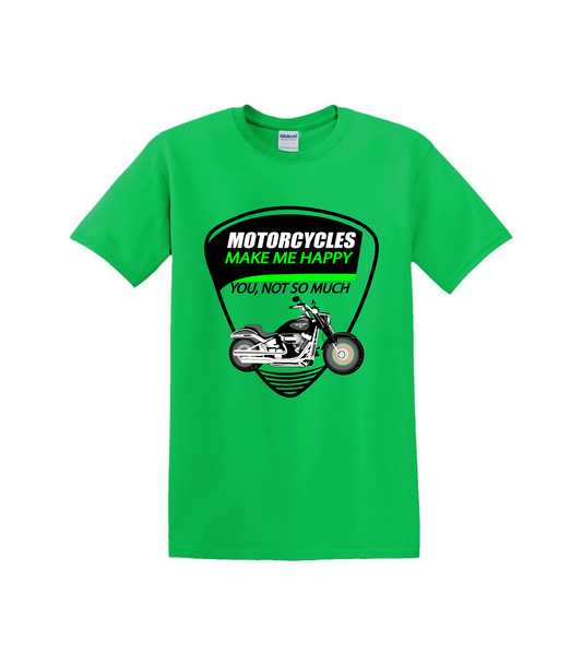 Motorcycles make me happy