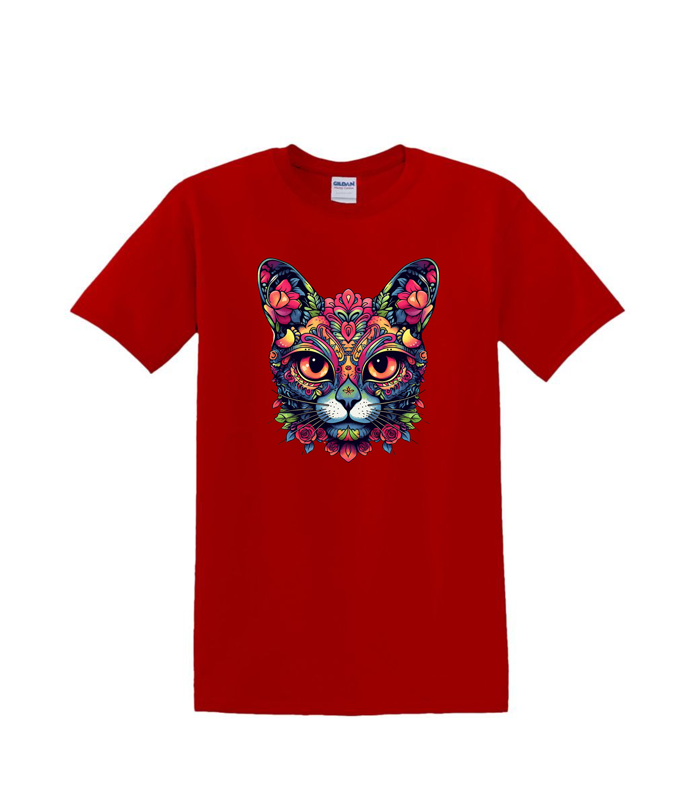 Sugar skull cat head